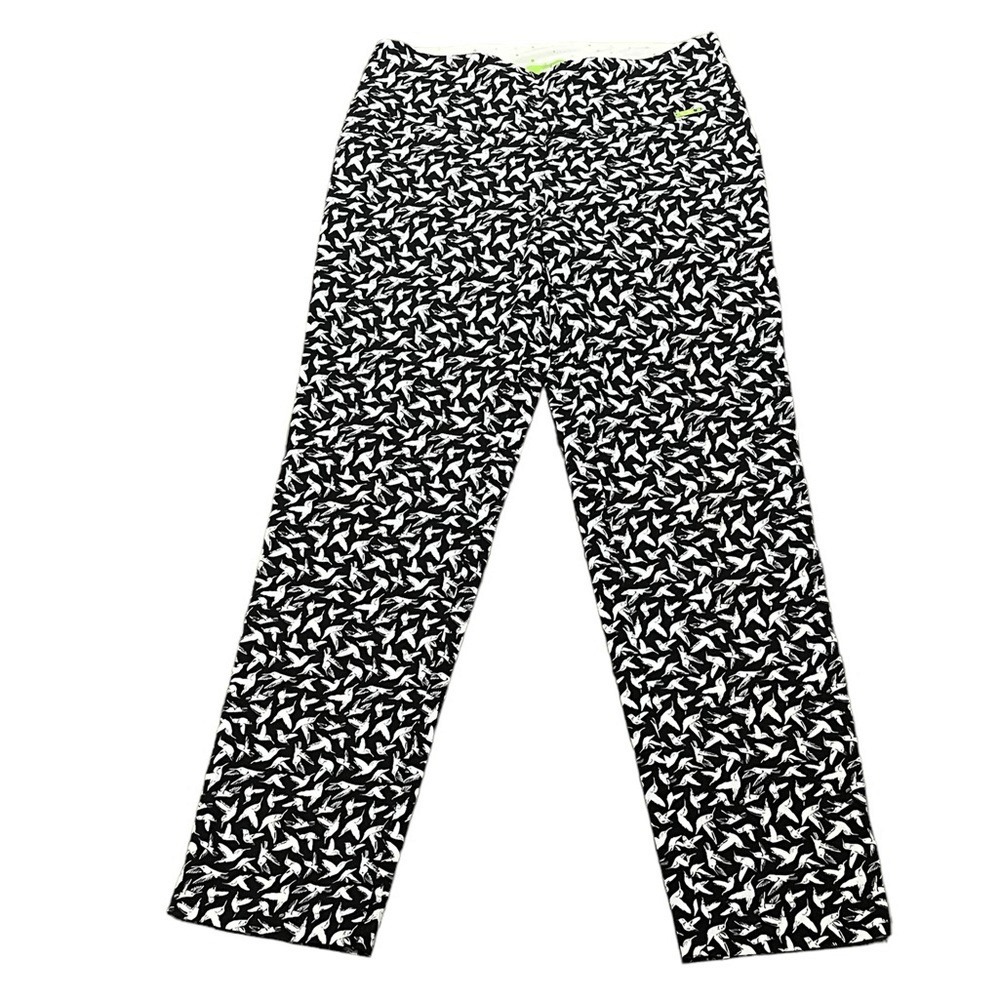 Swing Control Women's Tummy Control‎ Golf Pants-Hummingbird Print-Size 2